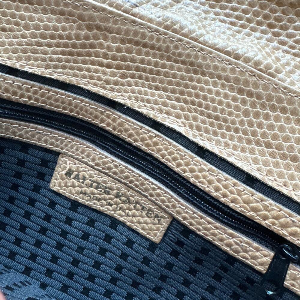 Walter Katten Made in Italy Woven Leather Crossbody Purse - Picture 3 of 8
